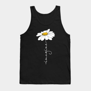 Tee Imagine Daisy Flower Hippie Tank Top